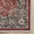 thumbnail image 5 of Well Woven Liana Persian Floral 6' x 9' Area Rug Red & Navy, 5 of 7