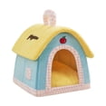 thumbnail image 4 of Casita para gatos, cama para gatos de interior, caseta portátil desmontable para cachorros, refugio para mascotas, nido cálido, accesorios para, 4 of 8