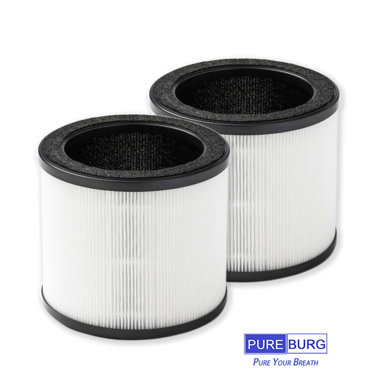 PUREBURG Replacement Filter Compatible with Holmes True HEPA 360 Air Purifier HAP360W, also Compatible with Bionaire True HEPA 360° Air Purifier , 2-Pack