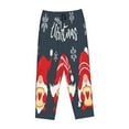 thumbnail image 4 of Junzan Three Cute Christmas Gnomes Women'S Pajama Pants Drawstring Comfy Sleep Bottoms With Pockets, 4 of 9