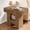 Brown, variant on Fnova 2-Tier Farmhouse End Table, Narrow Wooden Sofa Side Table with Storage for Bedroom, Living Room, Small Spaces, Brown