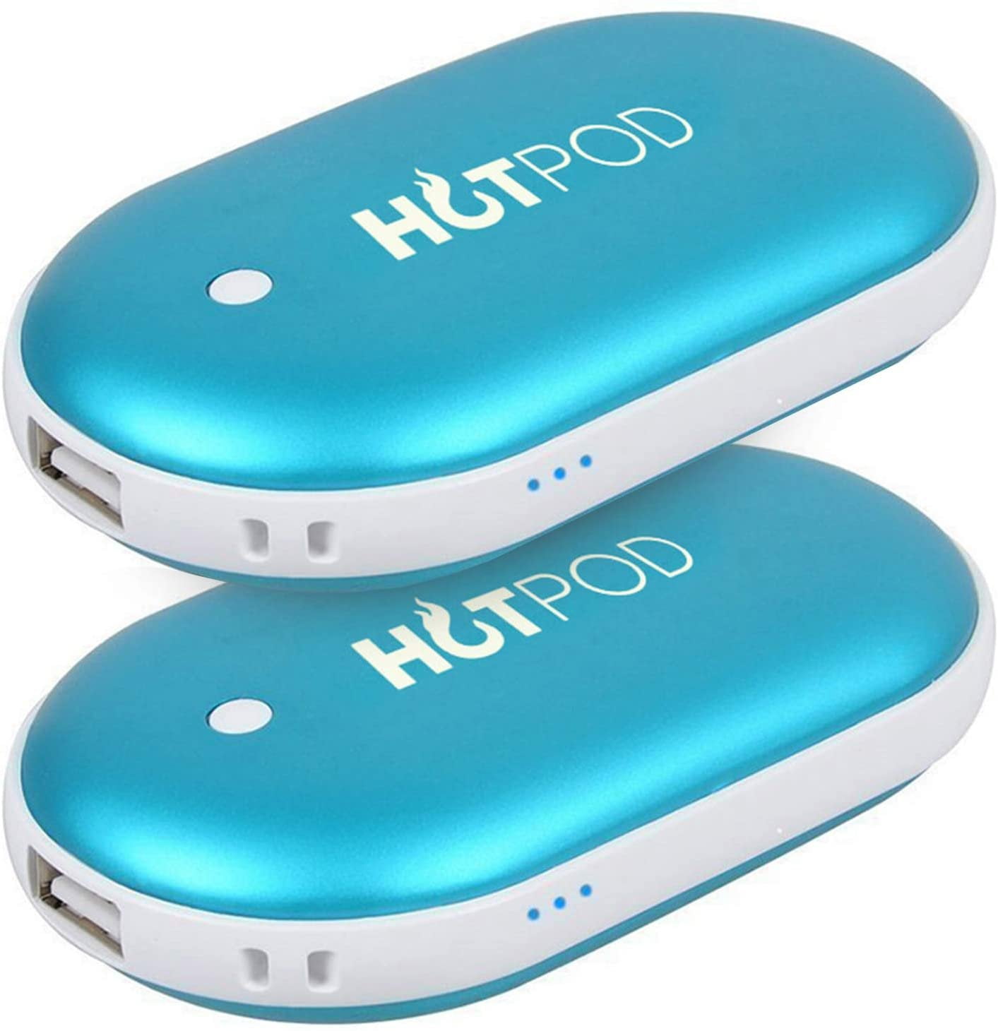 5200mAh Power Bank Hand Warmer Instant Heating Pocket Heater USB Charger Blue 