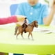 thumbnail image 5 of de animal juguetes caballo coleccionable con modelo de estatua colección smontable, plástico hueco claro Yotijar Juego de figuras de caballos, 5 of 9