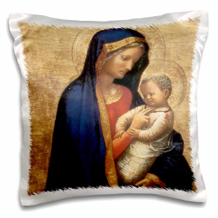 Madonna Casii by tommaso Masaccio 16x16 inch Pillow Case pc-127083-1