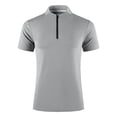 thumbnail image 4 of WIZUTIZ Moisture Wicking Shirts for Men Short Sleeve Quarter Zip Muscle Shirt Quick Dry T-Shirt Lightweight with Zipper Pocket, 4 of 5
