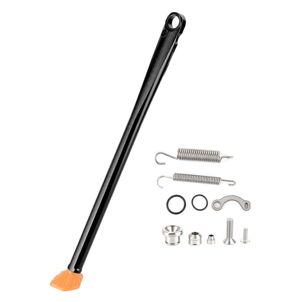 CNC Aluminum Alloy Kickstand Side Stand Accessory Fit for Husqvarna FE 250 FE 350 TE 125Black Rod Orange Foot