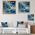 thumbnail image 4 of Designart "Seascape Abstract Painting I" Abstract Liquid Ink Wall Art For Bathroom, 4 of 5