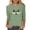 Green 01, variant on Funny Crewneck Tshirts Womens 3/4 Sleeve Halloween Graphic Tee Tops Cute Ghost Soft Loose Pullover Navy 2XL