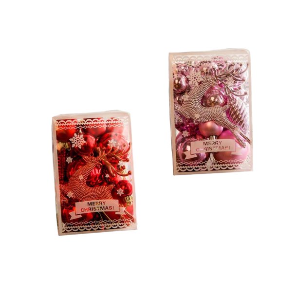 Decoraciones navideñas con estilos únicos y originales Color Rojo Rosa