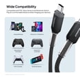 thumbnail image 6 of Powertek Frosty USB-C to USB-C Braided Cable, 6 ft, Black, 6 of 7