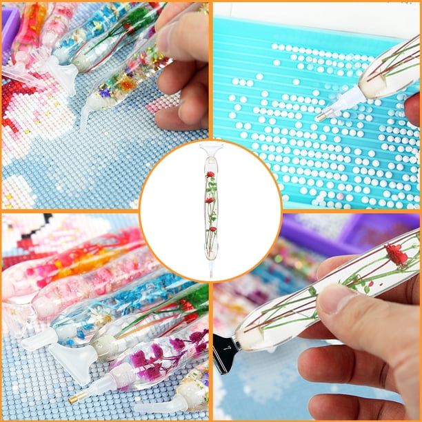 Bolígrafo de pintura de diamante de resina 5D Wdftyju embutido en tela