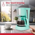 thumbnail image 2 of Cafetera Holstein Housewares HH-0914701I, 5 tazas, color menta, 2 of 5