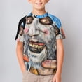 thumbnail image 5 of Captain Spaulding T-Shirts for Boys Girls, Kids 3D Print Short Sleeve, Unisex Crew Neck Tee Shirts for Youth, 5 of 9