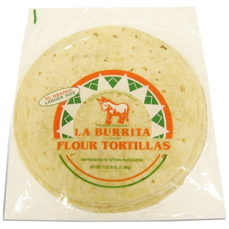 La Burrita Flour 12.5" Tortillas, 10 ct