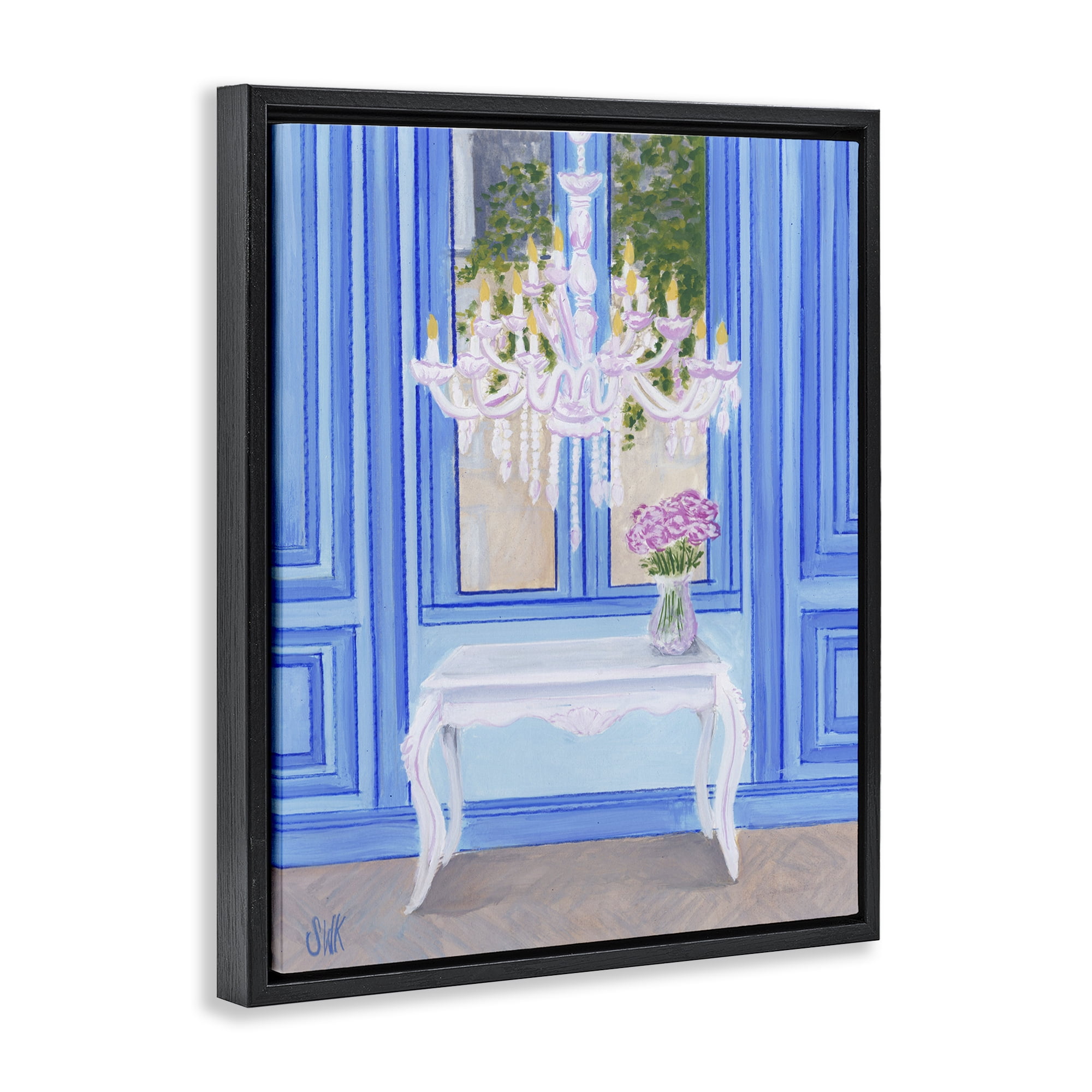 Stupell Industries French Window Architecture Black Framed Floater Canvas Wall Art, design by Sarah Waldron Kimball