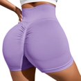 thumbnail image 2 of Womens High Waisted Butt Lifting Athletic Shorts Seamless Ruched Back Smoothing Exercise Short Legging for Women, 2 of 5