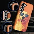 thumbnail image 3 of FKBRCL4U Compatible with Samsung Galaxy S23 Case Cartoon Cute Sunglasses Golden Retriever Pattern for Girl Full Body Design Soft Silicone Drop Shock Scratch Protection, 3 of 7