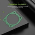 thumbnail image 2 of 3 In 1 Air Compressor Cylinder Head Base Valve Plate Sealing Gasket - XCGreen, 2 of 5