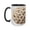 Black, variant on 15oz 'Blushing Elegance' Cream Rose Ceramic Mug - A Timeless Floral Statement