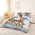 thumbnail image 3 of Catabedysis Kawaii Cartoon Camping Bedding,Happy Camping Flowers Print Duvet Cover Full For Boys,Multicolor,Colorful Stars Reversible,3-Piece,1 Duvet Cover and 2 Pillowcases, 3 of 6