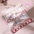thumbnail image 3 of EIMELI 6 PCS Women Choker Necklaces Vintage White Lace Choker Necklace Pink Cute Leather Ribbon With Adjustable Chains (A & B), 3 of 6