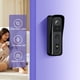 thumbnail image 4 of Inteprter Cámara de videoportero de alta definición de 2k píxeles con 4 luces de visión nocturna infrarrojas de 850 lúmenes Cerraduras de hardware blanco, 4 of 6