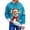 Sky Blue-3, variant on Christmas Sweatshirt for Men Women Long Sleeve Crewneck Loose Casual Cute Reindeer and Snowflake Print Pullover Sweatshirts