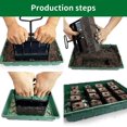 thumbnail image 5 of Bloqueador de suelo con mango cómodo, germinación, cultivo de plántulas, sin impacto de trasplante para plantas al aire libre utilizadas en macetas de suelo de jardín, 5 of 5