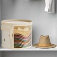 thumbnail image 6 of XIBUFE Hat Storage Box for Women,Stackable Felt Hat Boxes with Clear Window,Foldable Hats Case with Carrying Handles for Closet Organizer Cowboy Hat Case, 6 of 7