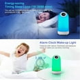 thumbnail image 5 of Night Light with Wireless Speaker, Trendy Music Bedside Lamp, Dimmable Warm White Light & RGB Color Changing, Rechargeable LED Table Lamp for Bedroom Living Room, Nightstand, Kids Room, 5 of 6