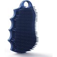 thumbnail image 1 of wonima11 Silicone Body Scrubber Silver-Infused Dual-Sided 3-in-1 for Shower, Body Cleaning+Massage+Exfoliator Body Brush Buffer for Men and Women, Silicone Loofah, Non-Slip Handle (Blue), 1 of 1