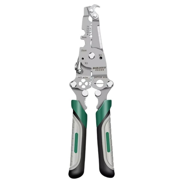 18 In 1 Foldable Wire Stripper 18 In One Wire Stripper Foldable Crimper And Stripper Multifunctional Wire Stripper Crimper Cutter Pliers For Cutting Apartment Needs #1 Screwdriver Car Must Haves for