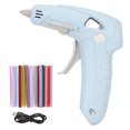 thumbnail image 1 of Fusión de pegamento caliente 10W calentamiento rápido mango ergonómico carga USB herramienta de fusión de pegamento caliente con 30 palos para artesanía DIY, 1 of 8