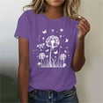 thumbnail image 2 of Bogo Cute Summer Tops For Women 2025 Vacation Womens Short Sleeve Tops Dressy Casual Womens Blouses Dressy Casual Red V Neck T Shirts For Women, 2 of 4