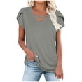 thumbnail image 2 of mfyjkho Tops Para Hacer Ejercicio Para Mujer, Camisetas De Moda Para Mujer, Camisetas Casuales De Cuello Redondo Con Mangas 3/4, Blusas Para Mujer, Camisas Tops Para Salir L, 2 of 7