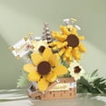thumbnail image 2 of Remocguys Flower Bouquet Building Set Sunflower Botanical for Adult Not Compatible with Lego, 2 of 7