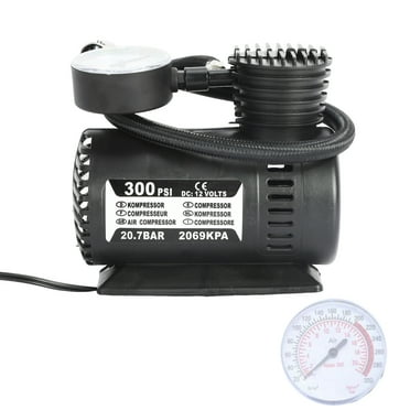 AQSQ Tire Inflator Cordless Air Compressor for Tires, Portable Air Pump for Car, Tire Pump Fast Inflation with Auto Shut off, LED Light, 300 PSI Pressure Gauge, Rechargeable Battery & 12V DC