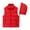 Red Vest, variant on Htigea Womens Zip Up Puffer Vest Detachable Hood Sleeveless Jackets Winter Warm Coats with Zipper Pockets Black M