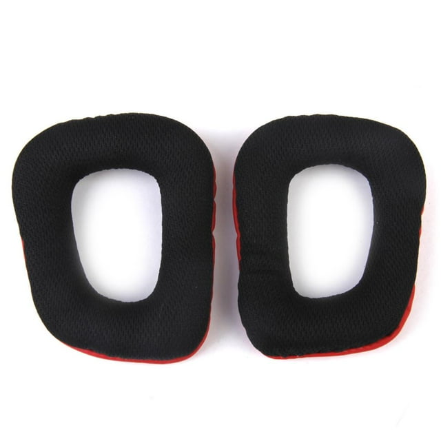 Esquirla 2 Pcs Coussinets d'Oreille pour Casque Logitech G35 G930 G430 Rouge+noir
