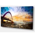 thumbnail image 2 of Color Red Bridge Sunset Taiwan - Modern Seascape Canvas Artwork, 2 of 3