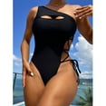 thumbnail image 4 of Lopeceal Sexy Women’s One Piece Swimsuit Cutout Lace Up One Shoulder Bathing Suit, 4 of 8