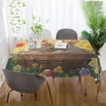 thumbnail image 6 of YAZAOO Square Tablecloth Rabbit on Easter Basket Pattern Tableclothes, 6 of 9