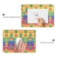 thumbnail image 3 of JSTEL Cactus Cacti Rainbow Stripes Large Gaming Mouse Pad Big Mousepad Mice Keyboard Mat with Non-Slip Rubber Base for Computer Laptop Home & Office, 35.4 X 15.7 inch, 3 of 6