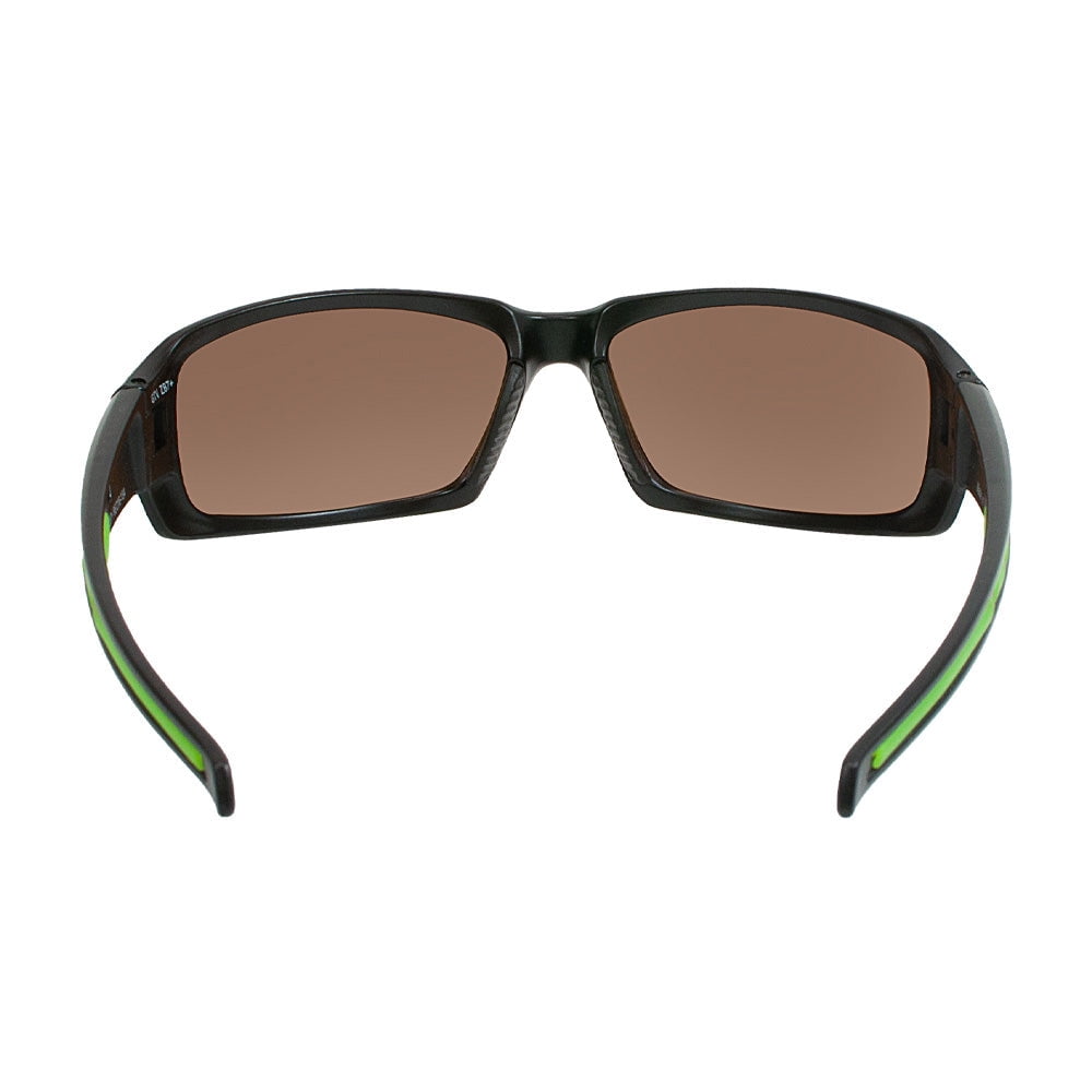 Safety Vu Outdoors Safety Glasses Protective Eyewear Full Frame Matte with Black-Green PC Lens