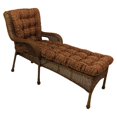thumbnail image 1 of Coussin Capitonné pour Chaise Longue d'Extérieur en Polyester Filé, 74 Po X 19 Po, Écossais, 1 of 2