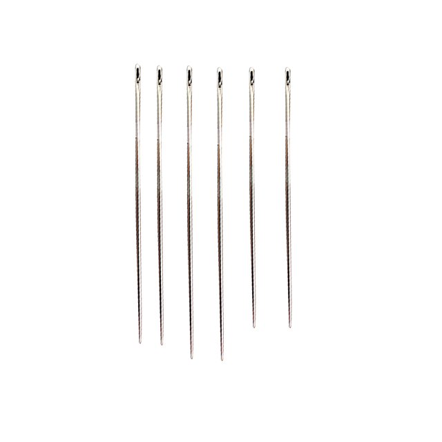 Yuarrent Agujas de coser a mano, diseño de enhebrado automático, cola dorada, colgante lateral, herramientas de costura con orificio lateral Type1 NO1