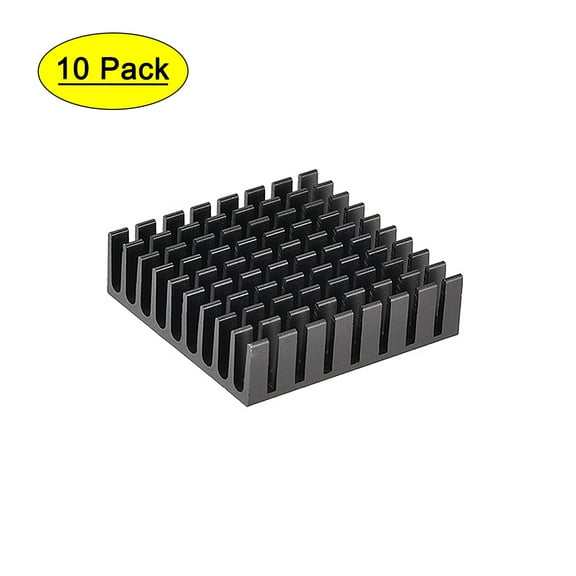 Electronic Radiators Heatsink for MOS GPU IC Chip Black 35 x 35 x 10 mm 10pcs