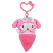 Hello Kitty and Friends, My Melody 4 inch Clip-on Plush - Ice Cream Themed - Officially Licensed Sanrio