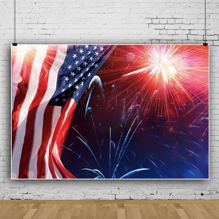 

ZHIYU Patriotic Party Decoration Background Cloth Sign Independence Day Independence Day Party Gift Supplies