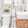thumbnail image 5 of Tile Wall Decals 10 Pcs Vinyl Stickers Peel and Stick Removable Tiles Transfer Sticker for Kitchen Backsplash Bathroom Shower Wall Renovation Decor 6x6inch, 5 of 10